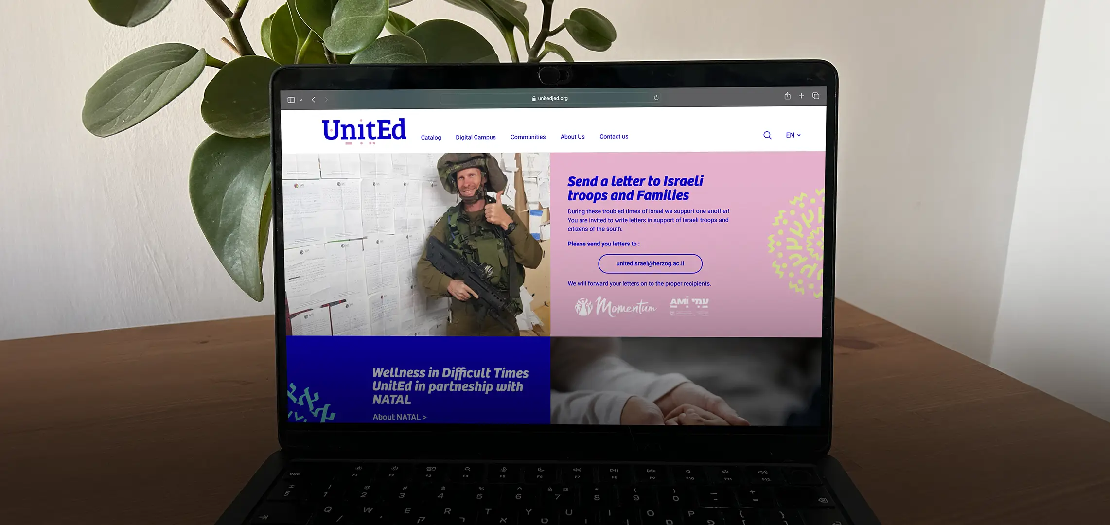 united Landing page cover